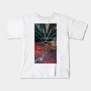 crimson city mapping in jungle collage ecopop Kids T-Shirt